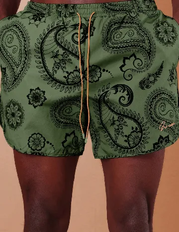 Short de baie SHEIN, verde