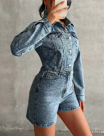 Salopeta SHEIN, albastru