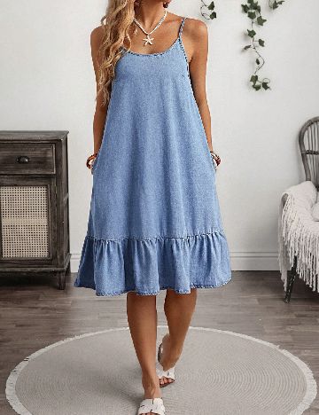 Rochie medie SHEIN, albastru