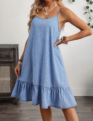 Rochie medie SHEIN, albastru