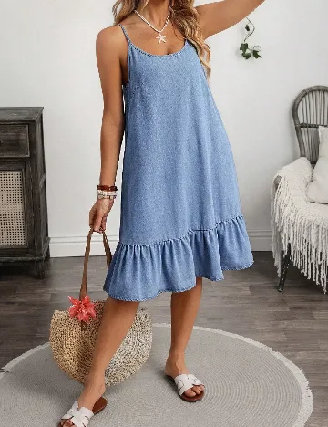 Rochie medie SHEIN, albastru