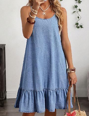 Rochie medie SHEIN, albastru