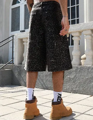 Pantaloni scurti Romwe, negru