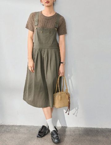 Rochie medie Dazy, verde