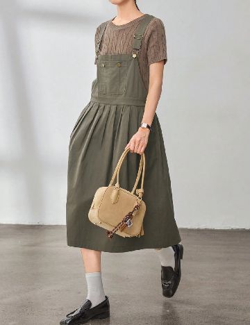 Rochie medie Dazy, verde