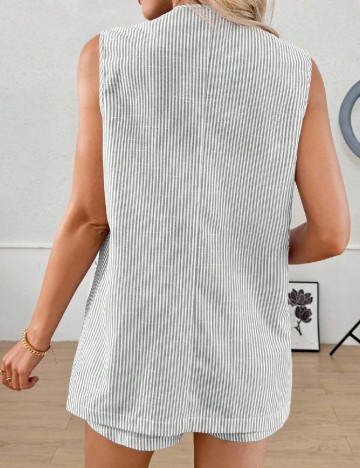 Compleu SHEIN, gri/alb