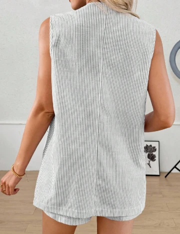 Compleu SHEIN, gri/alb