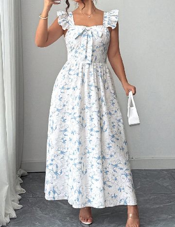 Rochie lunga SHEIN CURVE, floral print