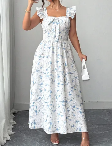 Rochie lunga SHEIN CURVE, floral print