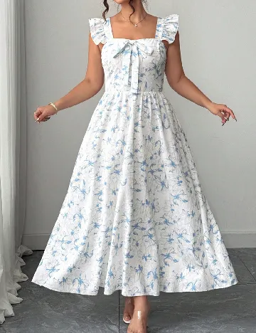 Rochie lunga SHEIN CURVE, floral print