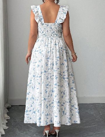 Rochie lunga SHEIN CURVE, floral print