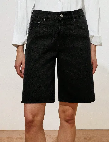 Pantaloni scurti SHEIN, negru