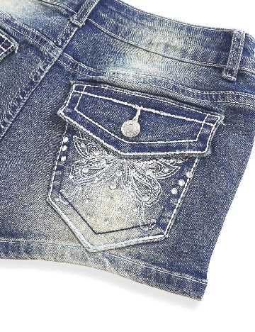 Pantaloni scurti Romwe Plus Size, albastru