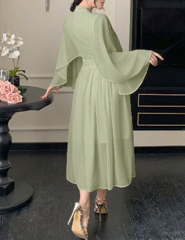 Rochie lunga Dazy, verde