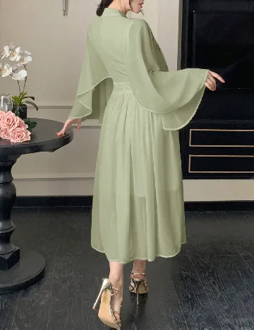 Rochie lunga Dazy, verde
