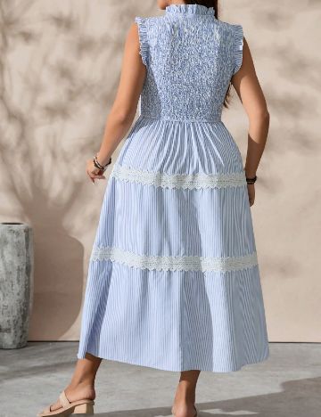 Rochie medie SHEIN CURVE, albastru