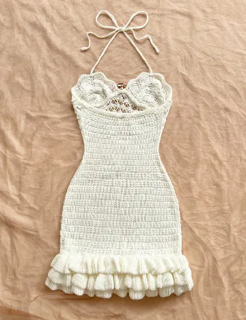 Rochie de plaja SHEIN, ecru