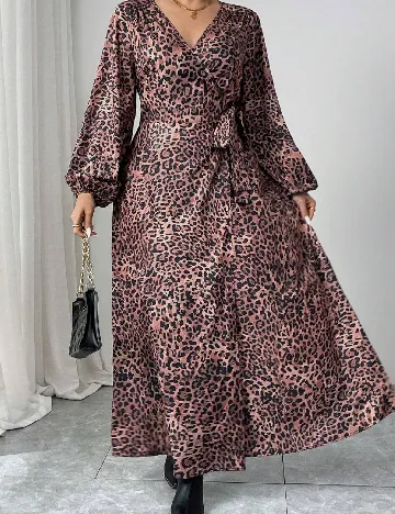 Rochie lunga SHEIN CURVE, animal print