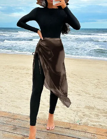 Salopeta de plaja SHEIN, negru