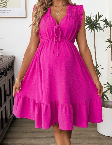 Rochie scurta SHEIN Maternity, fucsia