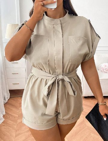 Salopeta SHEIN CURVE, bej