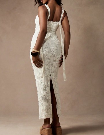 Rochie lunga Missguided, ecru