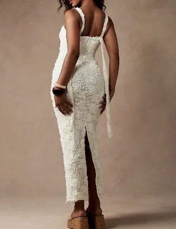 Rochie lunga Missguided, ecru