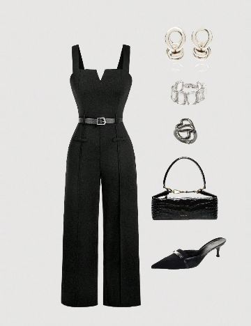 Salopeta SHEIN, negru