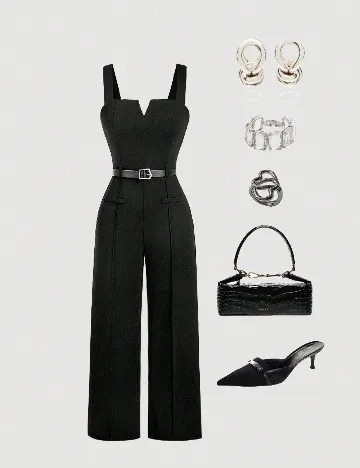 Salopeta SHEIN, negru