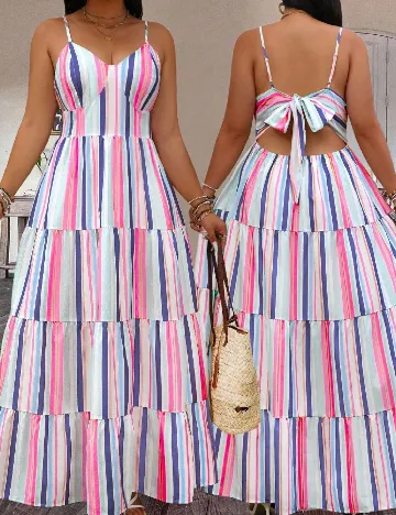 Rochie lunga SHEIN CURVE, mix culori