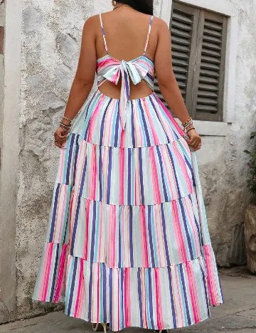 Rochie lunga SHEIN CURVE, mix culori