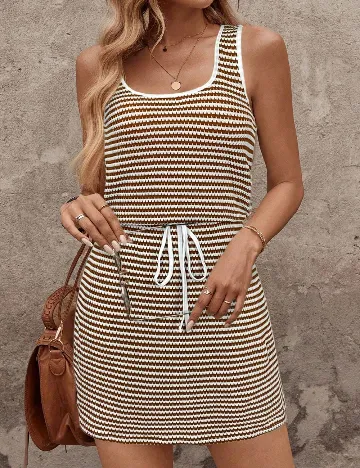 Rochie scurta SHEIN, maro