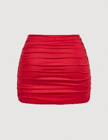 Set Fuste 2 bucati SHEIN CURVE, rosu/gri