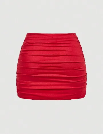 Set Fuste 2 bucati SHEIN CURVE, rosu/gri