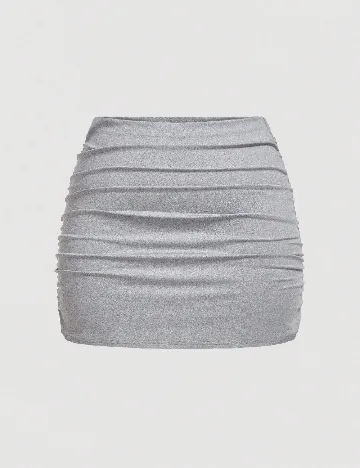 Set Fuste 2 bucati SHEIN CURVE, rosu/gri