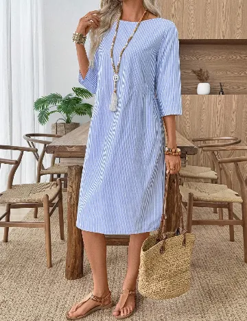 Rochie medie Emery Rose, albastru