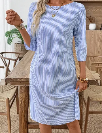 Rochie medie Emery Rose, albastru