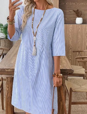 Rochie medie Emery Rose, albastru