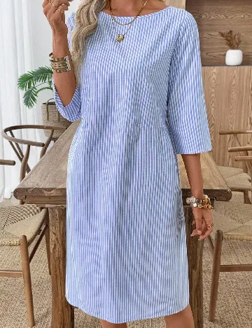 Rochie medie Emery Rose, albastru