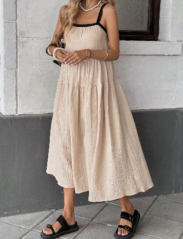 Rochie medie SHEIN, crem