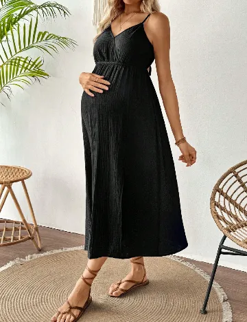 Rochie medie SHEIN Maternity, negru