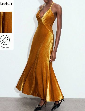 Rochie lunga SHEIN, mustar