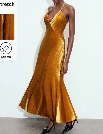 Rochie lunga SHEIN, mustar