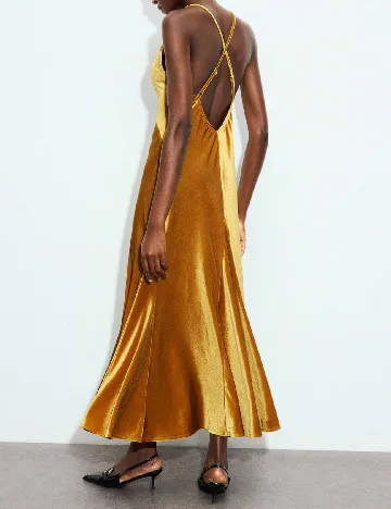 Rochie lunga SHEIN, mustar