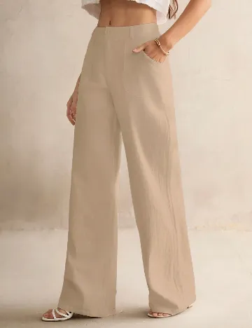 Pantaloni SHEIN, crem