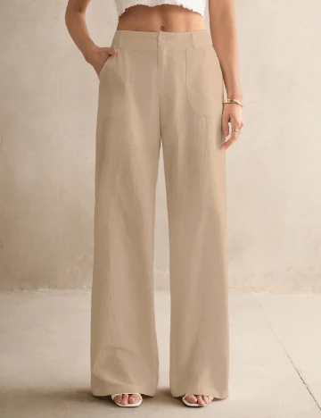 Pantaloni SHEIN, crem