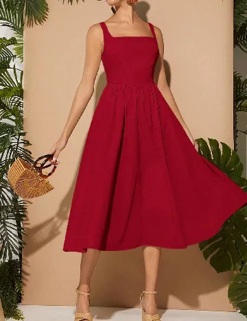 Rochie medie Haute, rosu