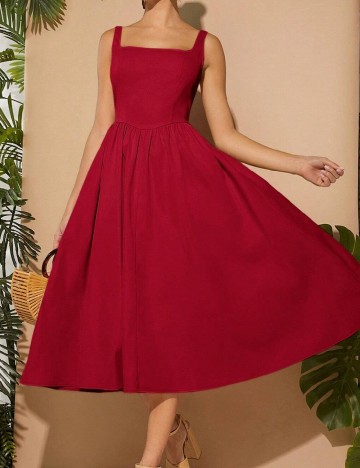Rochie medie Haute, rosu