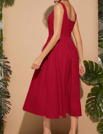 Rochie medie Haute, rosu