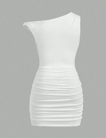 Rochie scurta SHEIN CURVE, alb